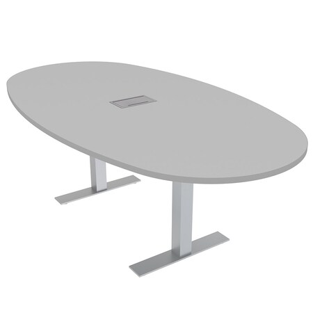 Skutchi Designs 45.25 in W, 84 in L, 29 in H, Engineered Wood Top, Grey HAR-BOVL-46X84-T-ELEC-XD01